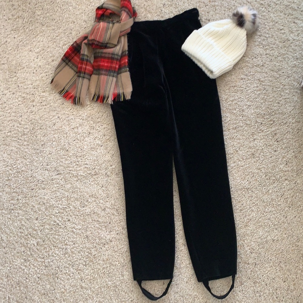 Talbot’s Velvet Stirrup Pants